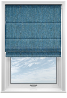 Cascade, Vivid Blue - Roman Blind